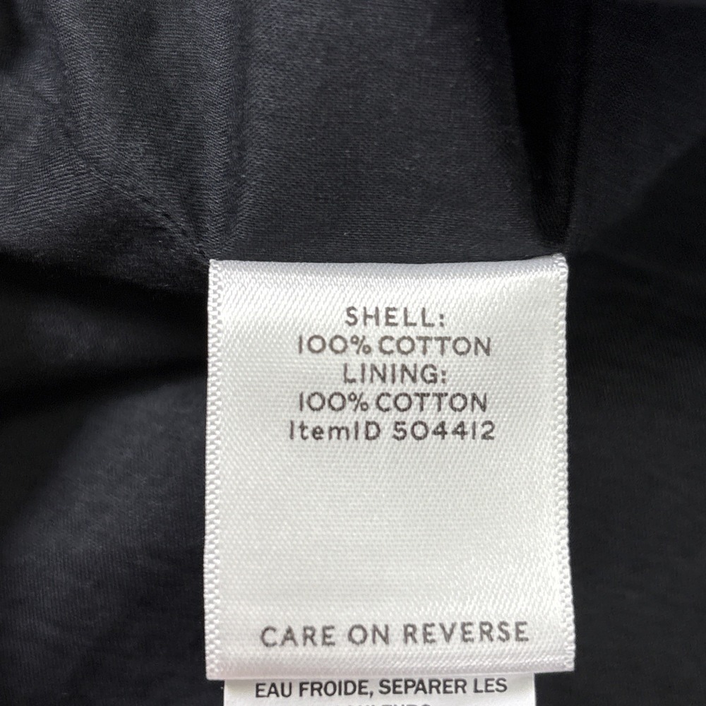 LL Bean White Brown Black Signature V Neck Full Skirt Knee Length Tank Dress 14 - Picture 9 of 10